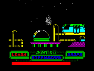 Agent X back cover for ZX Spectrum